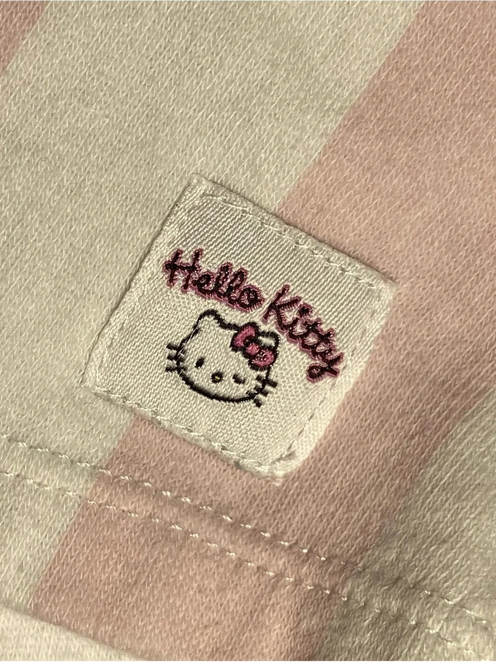 HELLO KITTLE Pink 2pc Sweatsuit Stripes Size 3T